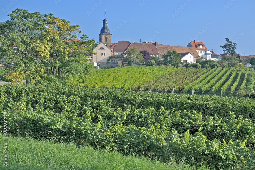 der beliebte Weinort Frankweiler an der Südlichen Weinstrasse,Rheinland-Pfalz,Deutschland