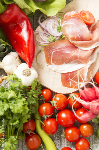 Fresh food on the table