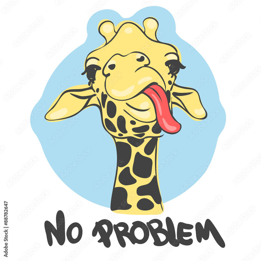 Naklejka premium giraffe