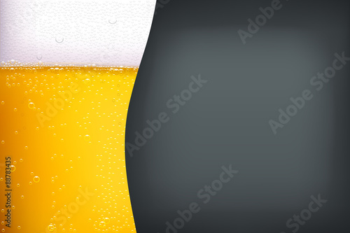 beer background with darkness