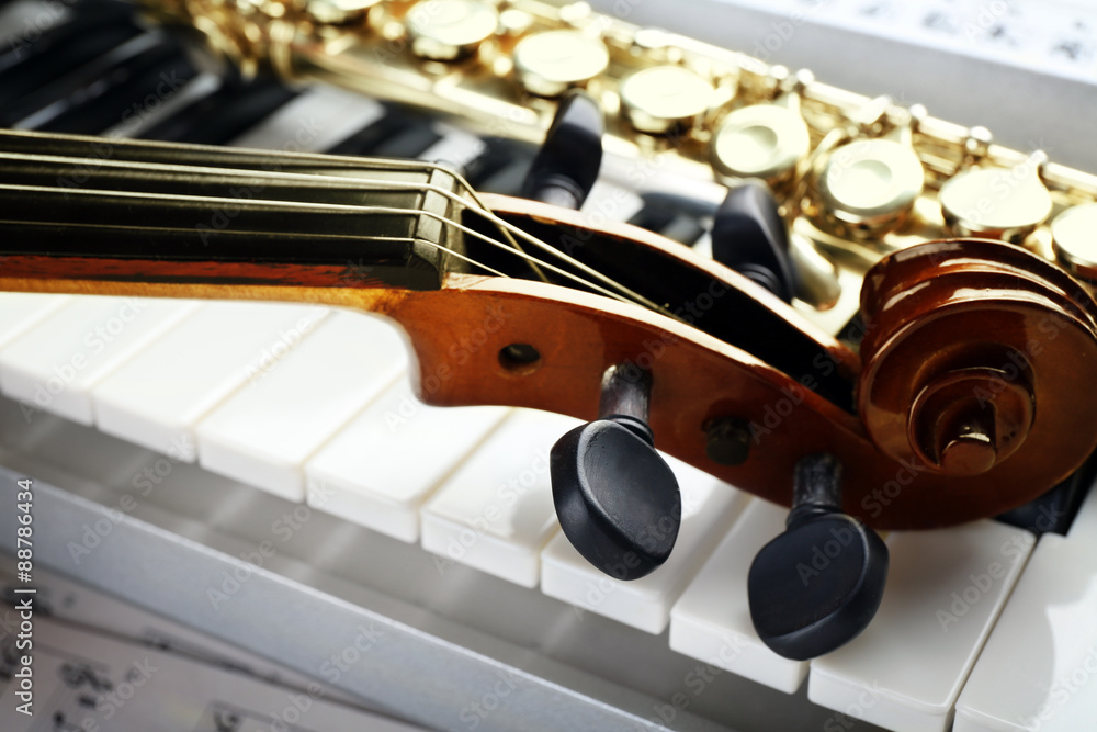 Fototapeta premium Musical instruments close up