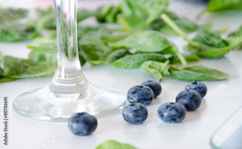 Blue berries ready for a cocktail