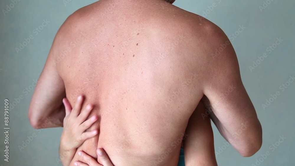 Sex - Woman's hands caress the man's back. Sex - Woman's hands caress the man's back.