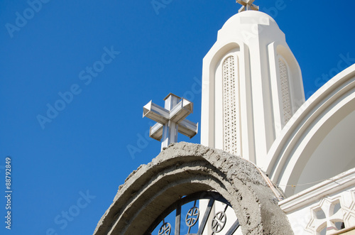 Hurghada, Egypt - July 8, 2014: Coptic Orthodox Church in Egypt photo