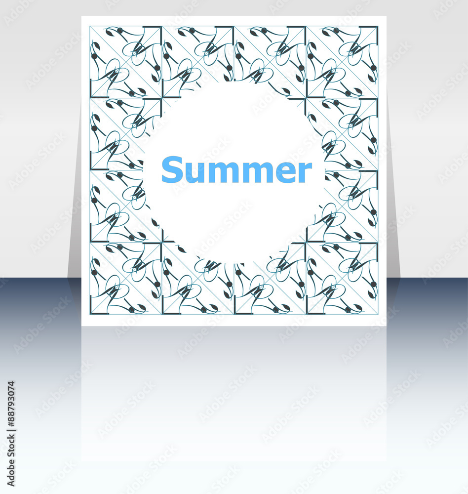Fototapeta premium summer poster. summer background. Effects poster, frame. Happy holidays card, Enjoy your summer