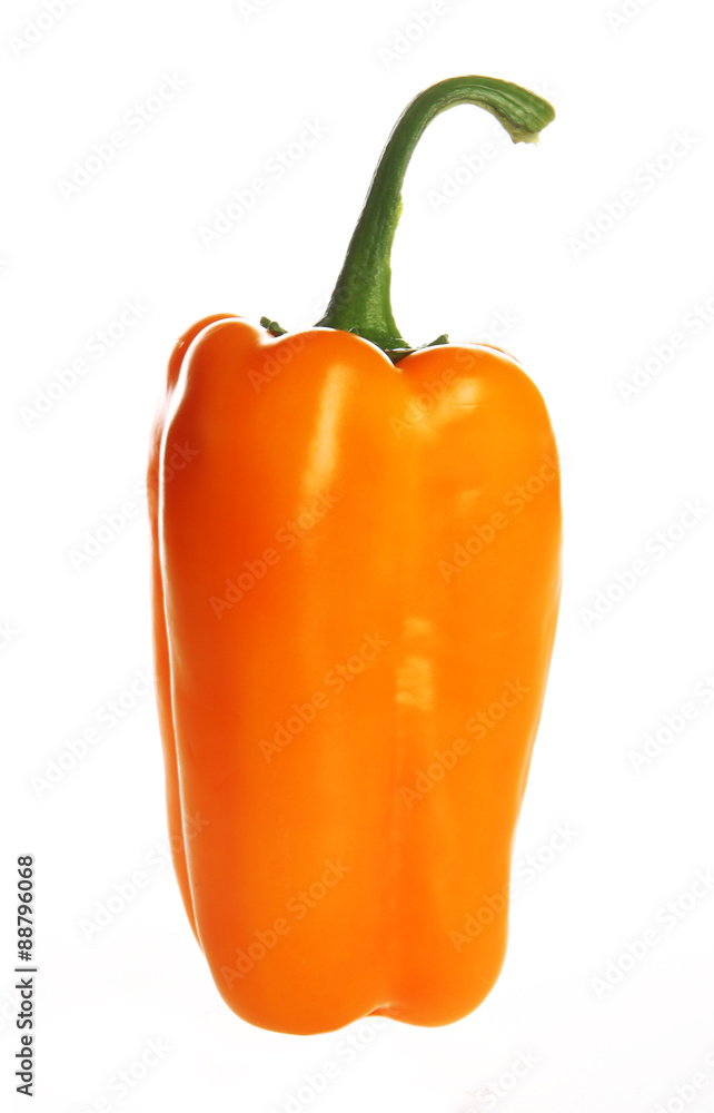 Orange pepper isolated on white Orange pepper isolated on white