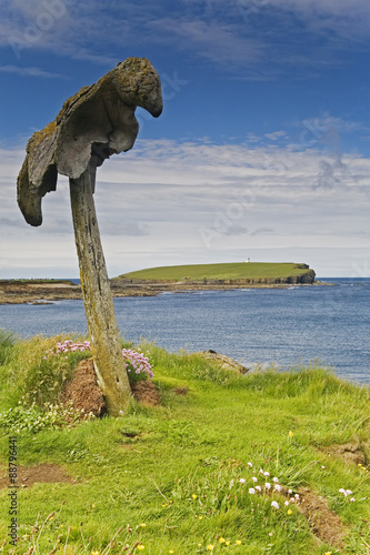 Vertical of Whalebones at Birsay in Orkney 