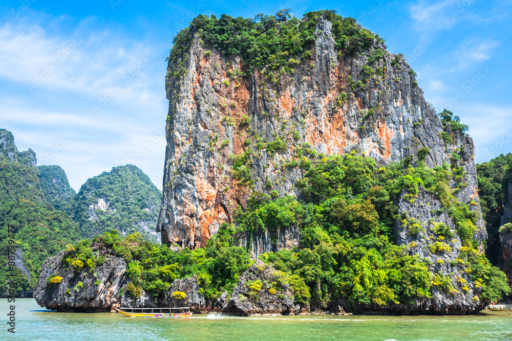 Rocks and sea Landscape on island in Thailand, Phuket