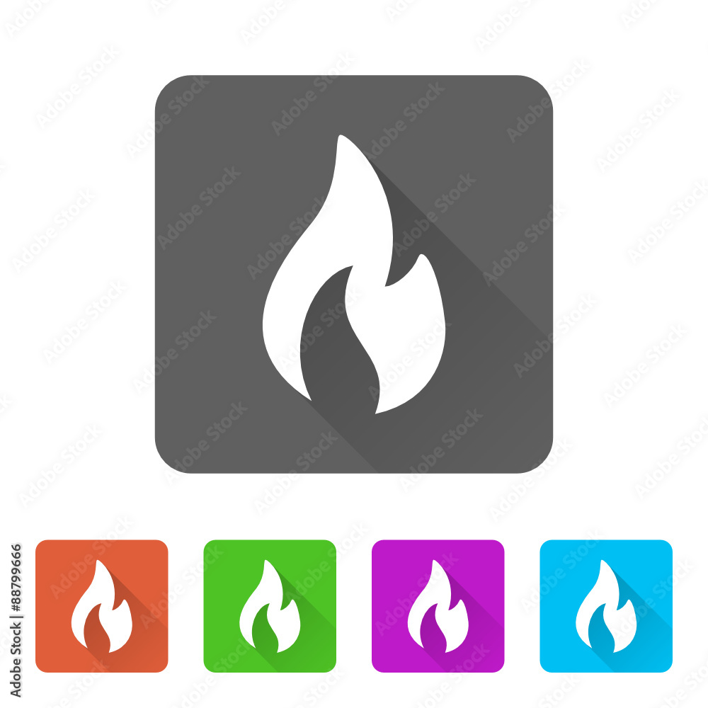 App Icon Long Shadow - 5 Colors App Icon Long Shadow - 5 Colors