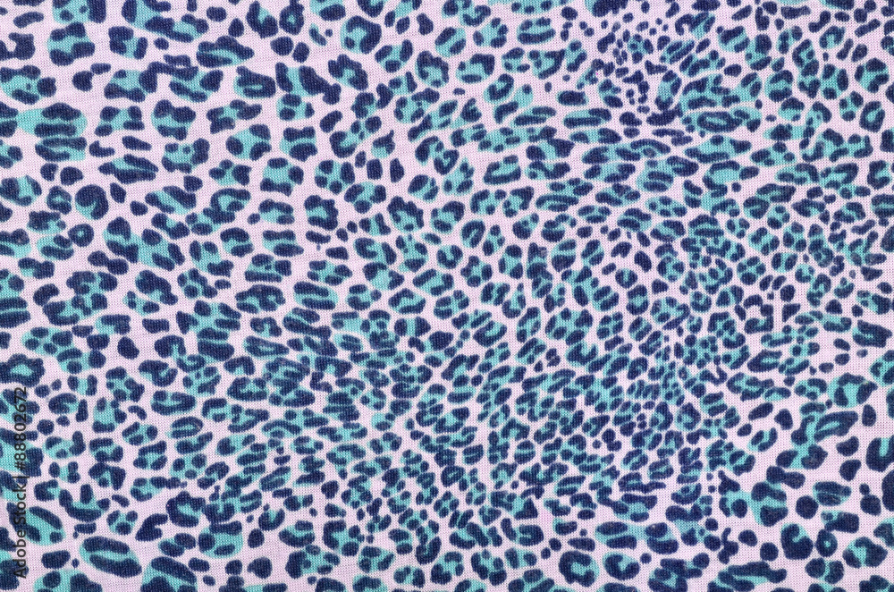 Blue leopard fur pattern. Spotted animal print as background. Blue leopard fur pattern. Spotted animal print as background.