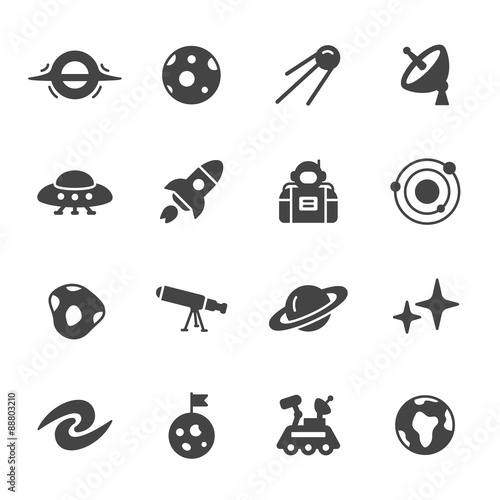Space and Astronomy Icons