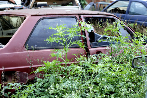 Carro velho abandonado