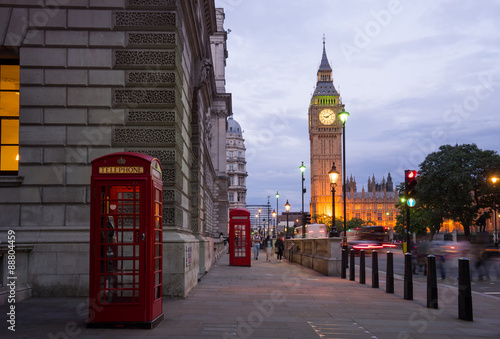 Big Ben and Westminster abbey in London  England