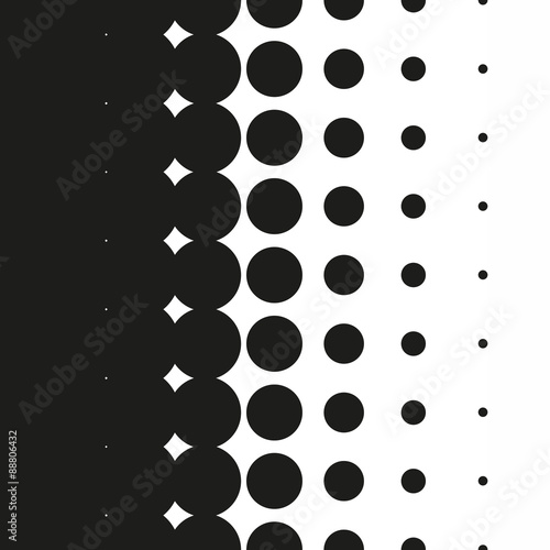 Halftone dots pattern gradient in vector format
