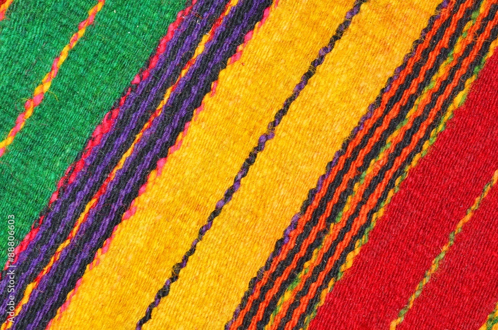 Obraz premium Multicoloured woven wool texture