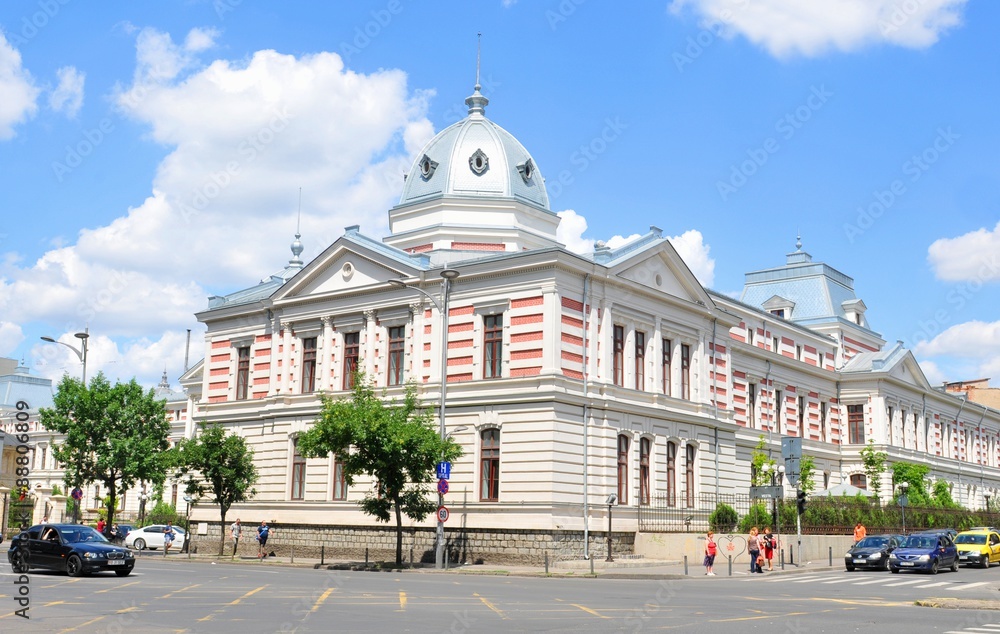 Architectural panorama of the city centre of the Romanian capital city in summer