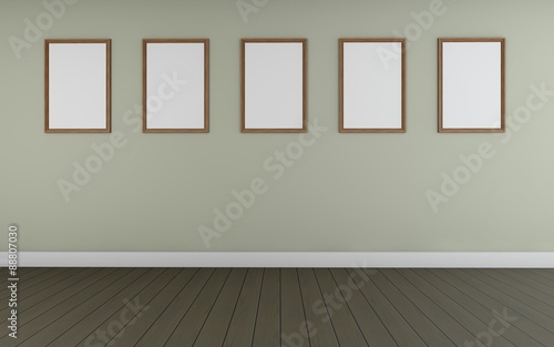 Art Gallery perspective two point and five Picture Frame wall monocom