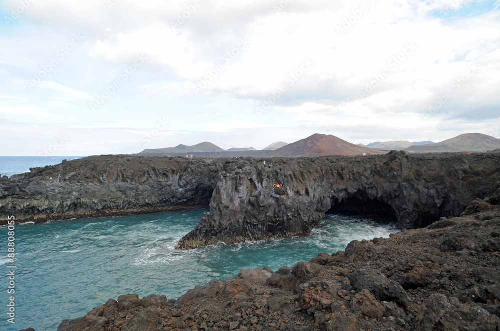 Los Hervideros du Parc Naturel de Los Volcanes à Lanzarote