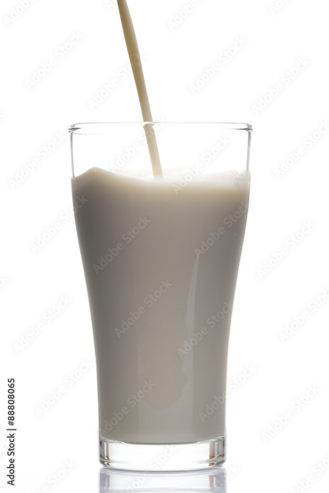 Soybean milk pouring into the Glass Soybean milk pouring into the Glass