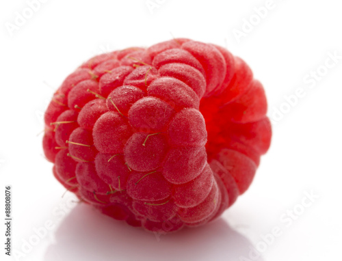 Raspberry on White background