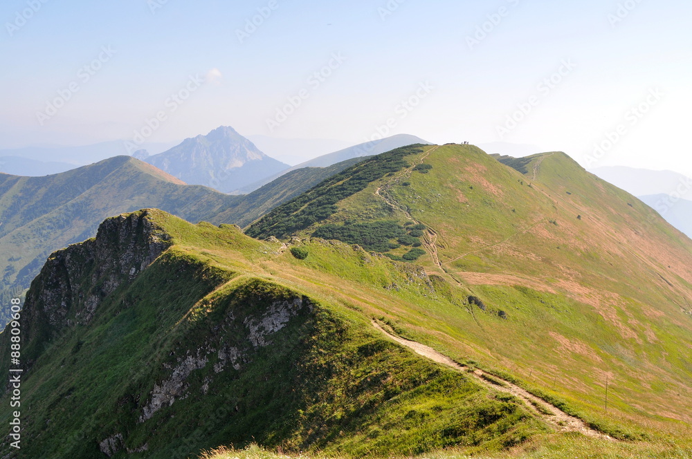 trail from Chleb to Velky rozsutec,Mala Fatra mountains,Slovakia trail from Chleb to Velky rozsutec,Mala Fatra mountains,Slovakia
