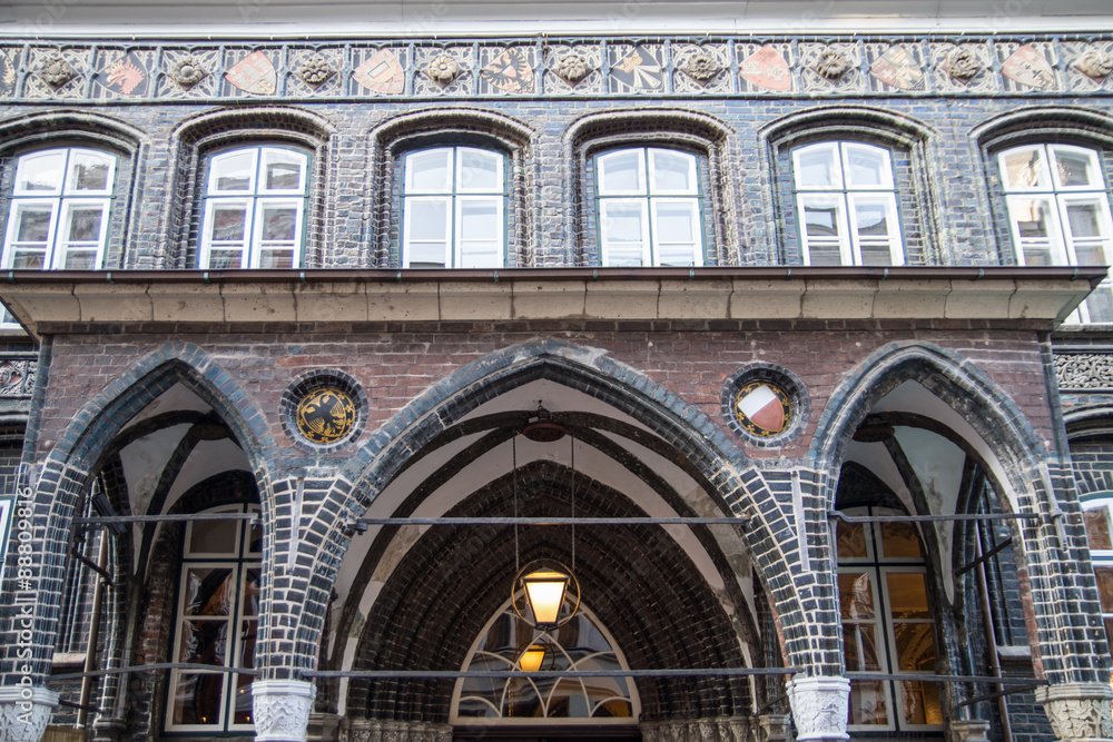 Obraz premium Historisches Rathaus in Lübeck, Deutschland