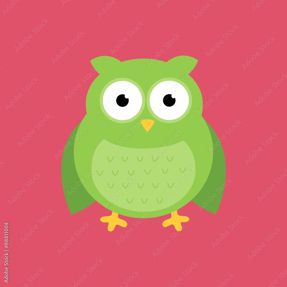 Fototapeta premium Vector Illustration of an Abstract Owl Design