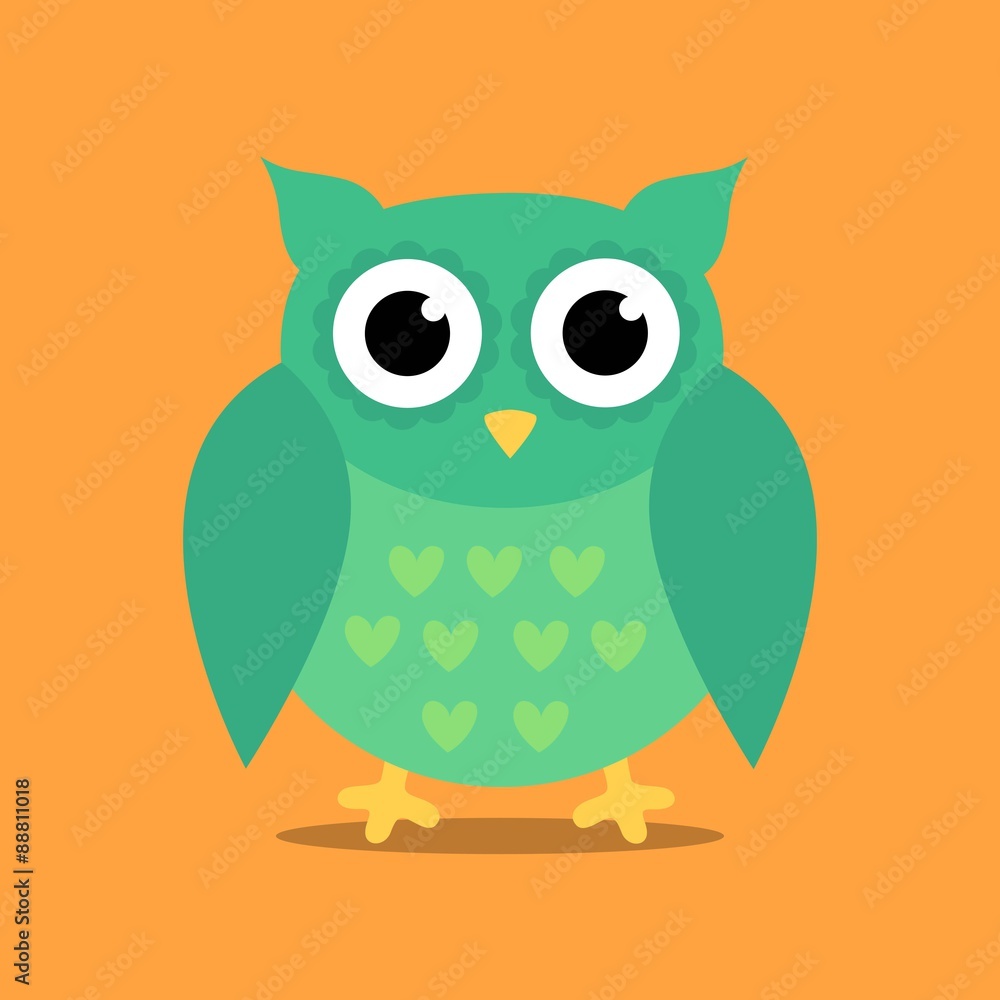 Vector Illustration of an Abstract Owl Design Vector Illustration of an Abstract Owl Design