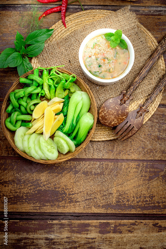 Steamed mackerel chili paste