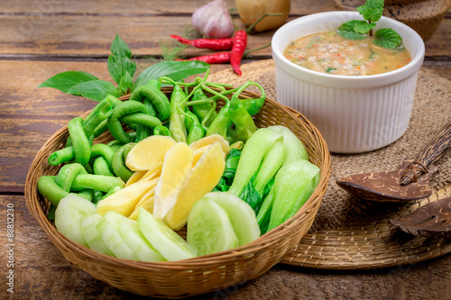 Steamed mackerel chili paste photo