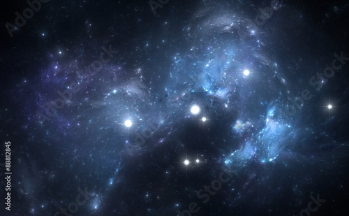 Fototapeta Naklejka Na Ścianę i Meble -  Blue Nebula is a place where new stars are born