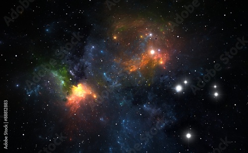 Fototapeta Naklejka Na Ścianę i Meble -  Nebula is a place where new stars are born