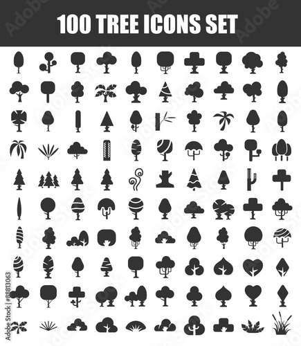Tree icons set