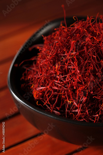Saffron, dish of saffron - Zafferano