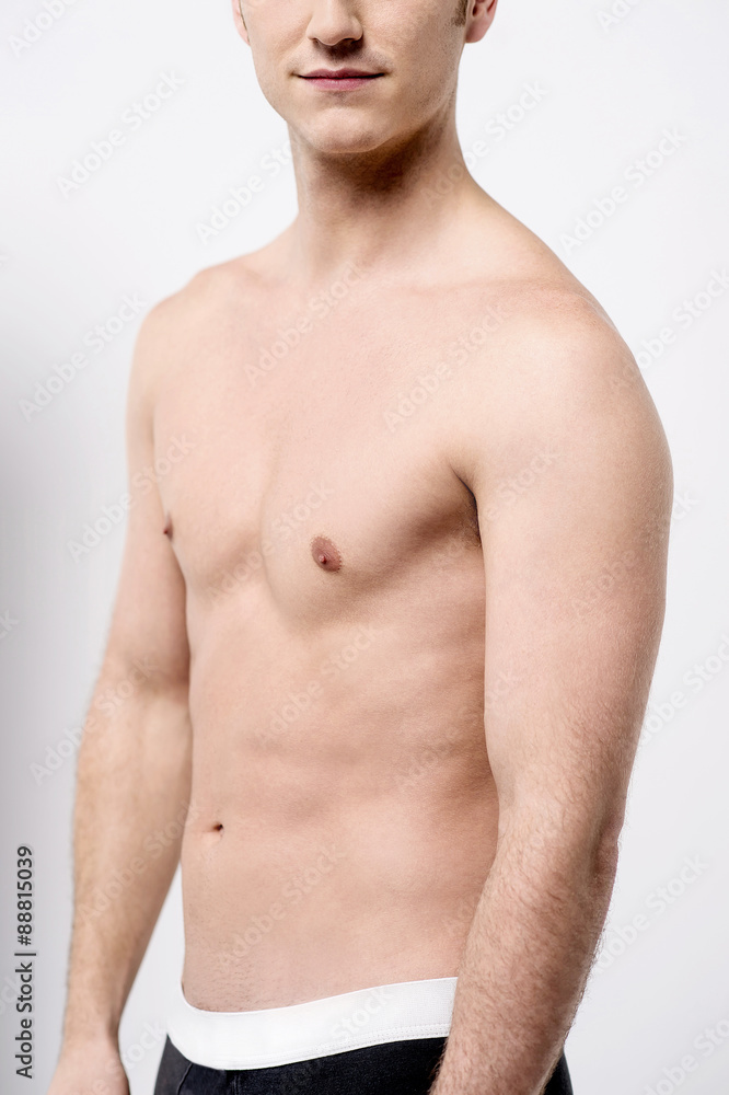 Fototapeta premium Mid section of muscular male.