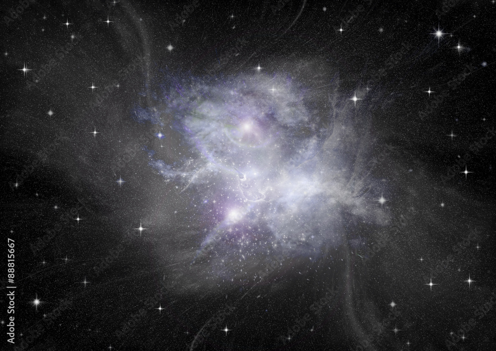 Obraz premium galaxy in a free space