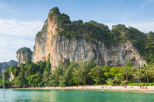 Obraz na płótnie Railay beach in Krabi Thailand w salonie