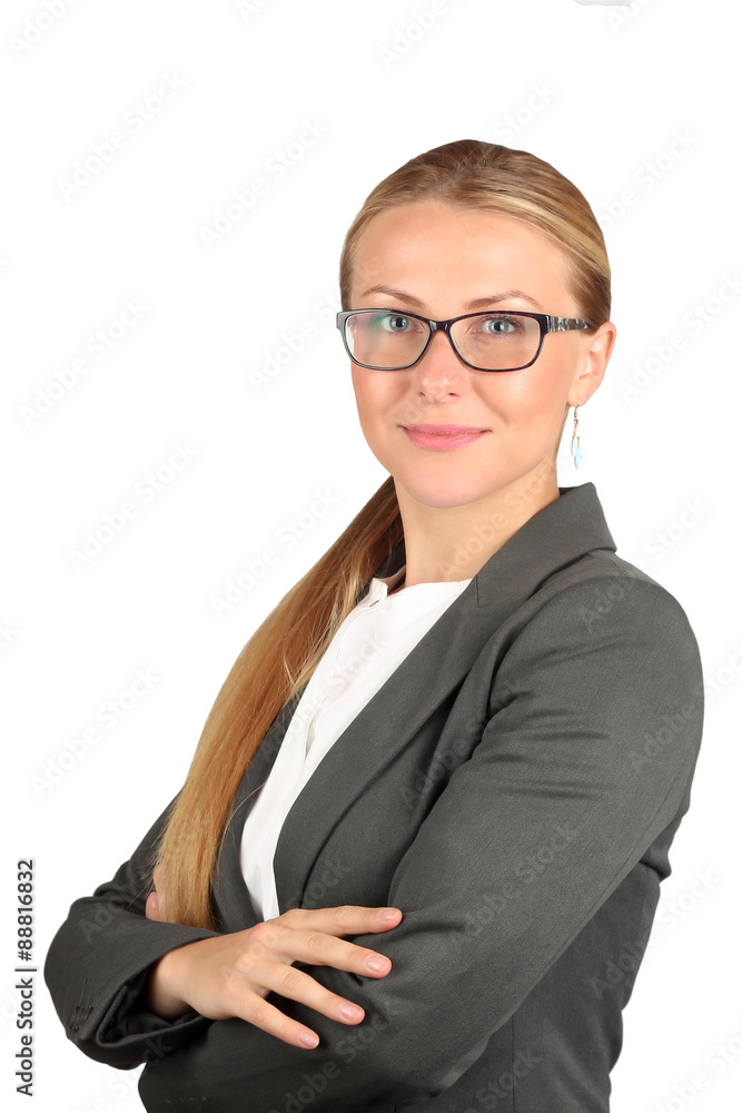 The Beautiful smiling business woman portrait. The Beautiful smiling business woman portrait.