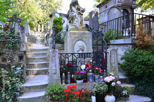 Принти на полотні Tomb of Frederic Chopin, famous Polish composer, at Pere Lachaise cemetery in Pa