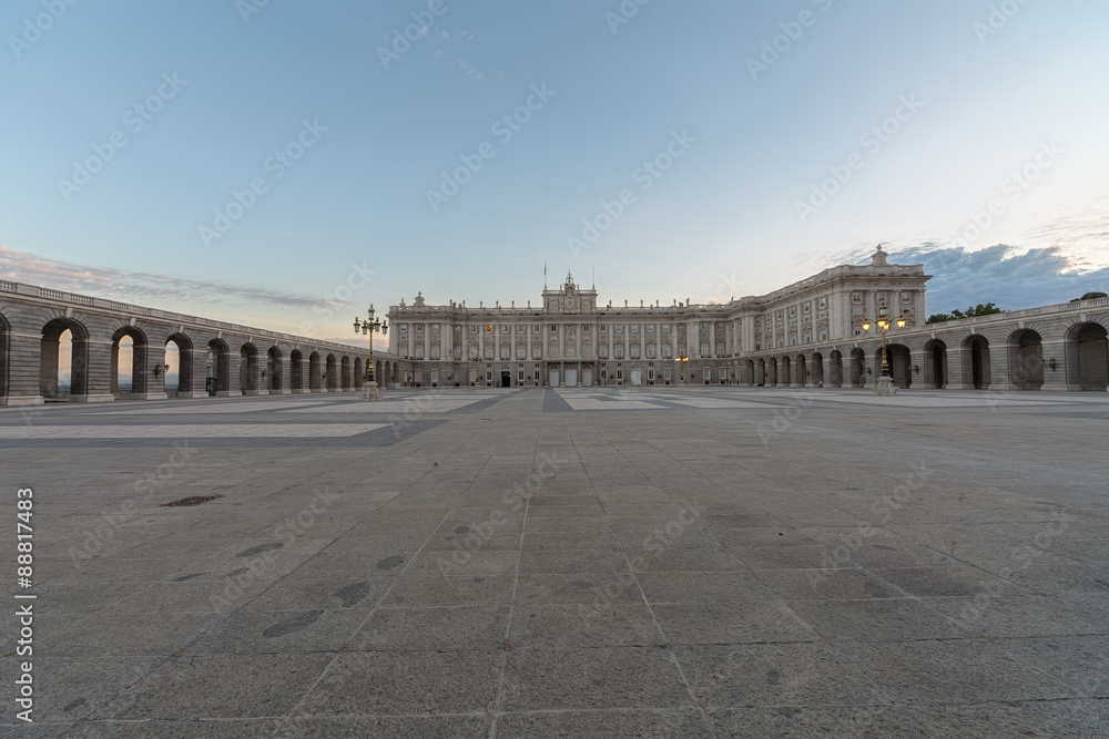 Royal palace in the morning