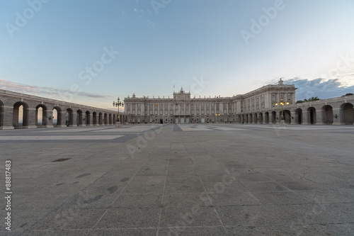 Royal palace in the morning