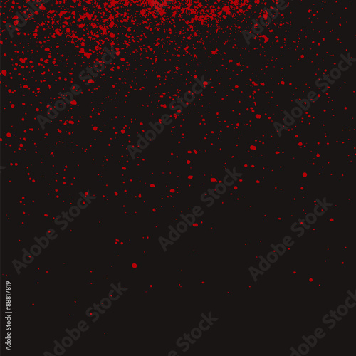 Red grainy abstract  texture on a black background.