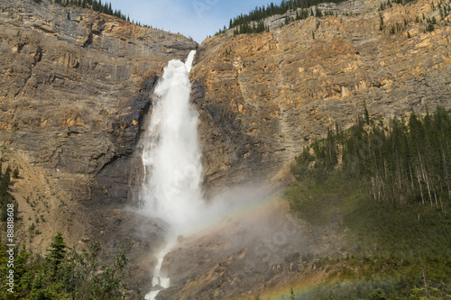 Rainbow at Takakkaw falls