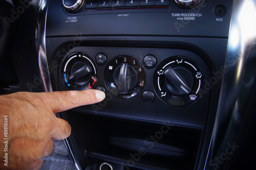 Tableau sur toile Car climate controls