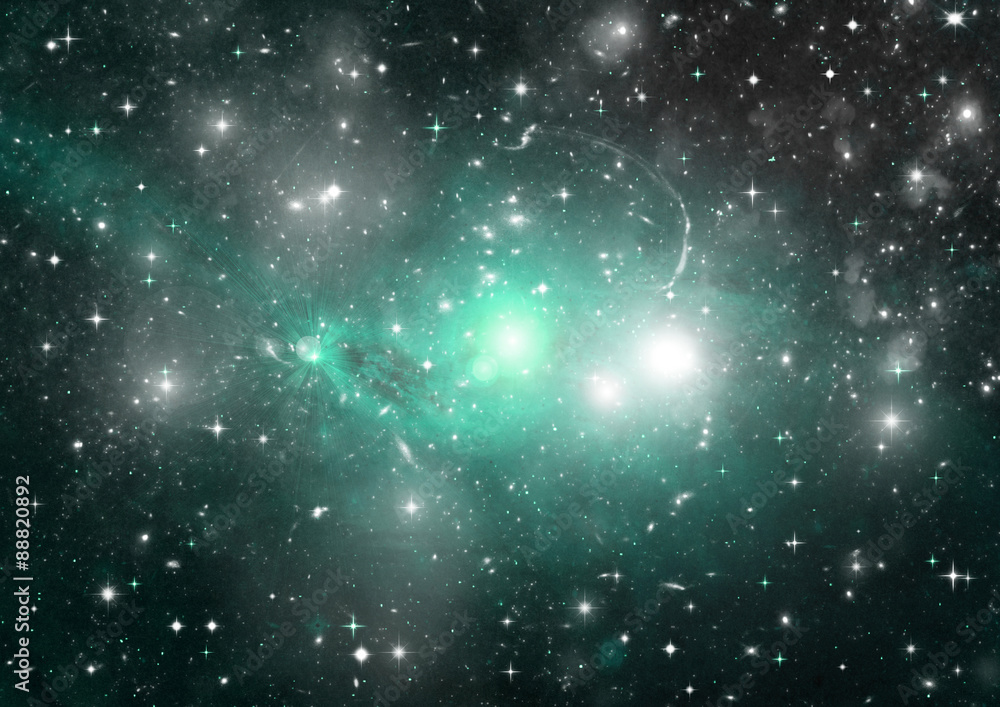 Fototapeta premium galaxy in a free space