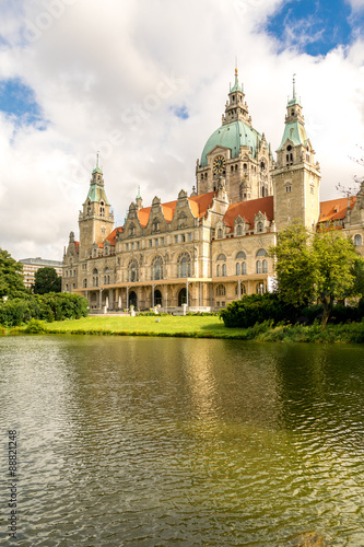 Das Rathaus von Hannover in Niedersachsen