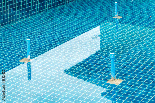 Obraz na płótnie Swimming pool under construction w salonie