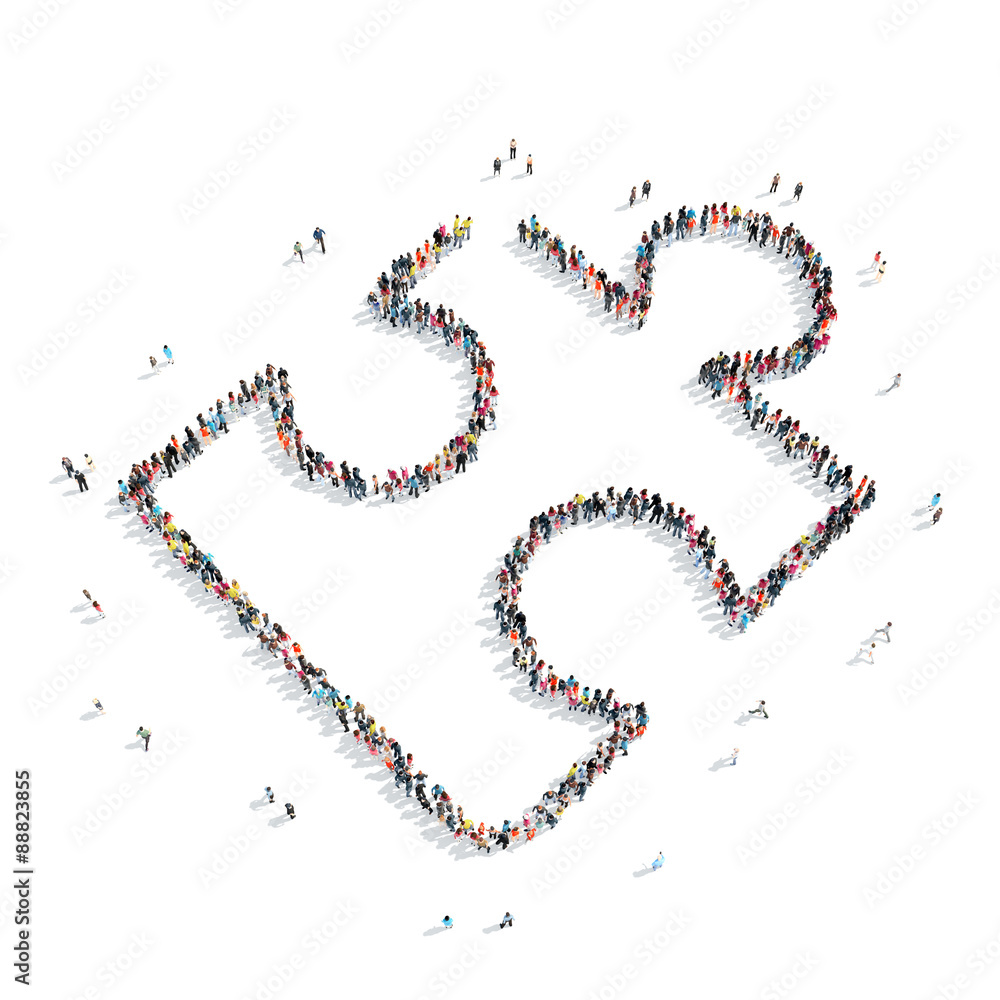 people shape puzzle people shape puzzle