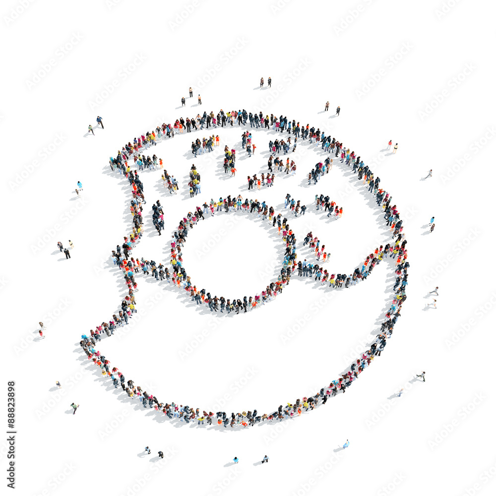 group people shape donut group people shape donut