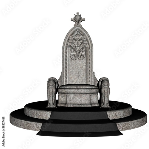 Slika na platnu Antique throne - 3D render